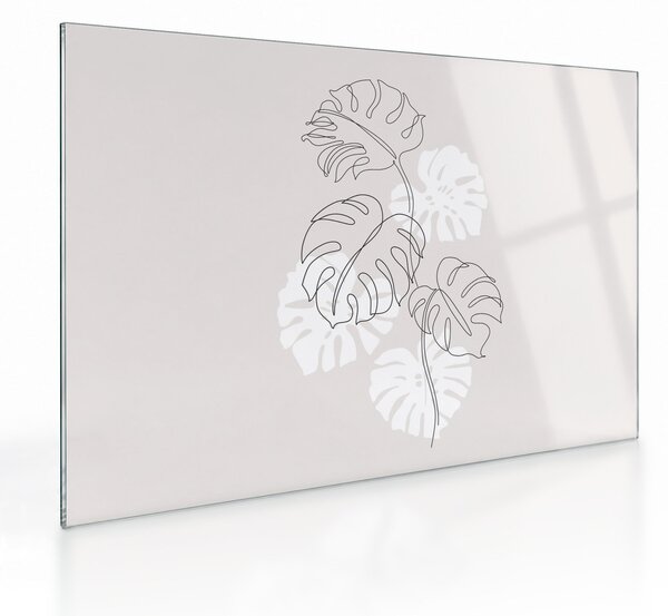 Üveg kép - VonalÜveg kép monstera N⁰3 (70x50 cm)