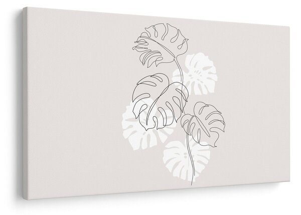 Kép - Vonalkép monstera N⁰3 (90x60 cm)