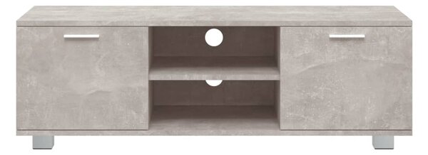 Betonszürke szerelt fa TV-szekrény 120 x 34,5 x 35 cm