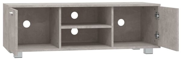 Betonszürke szerelt fa TV-szekrény 120 x 34,5 x 35 cm