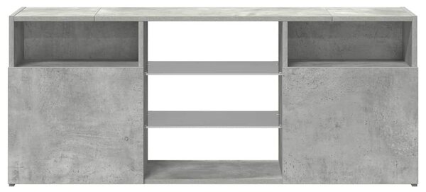 Szürke TV-szekrény LED-világítással 120 x 30 x 50 cm