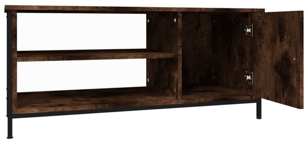 Füstös tölgy színű szerelt fa TV-szekrény 100 x 40 x 45 cm