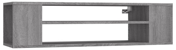 Szürke sonoma színű szerelt fa függő TV-szekrény 100x30x26,5 cm