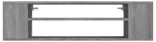 Szürke sonoma színű szerelt fa függő TV-szekrény 100x30x26,5 cm
