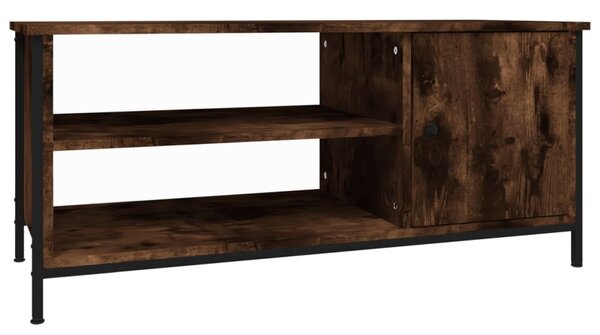 Füstös tölgy színű szerelt fa TV-szekrény 100 x 40 x 45 cm
