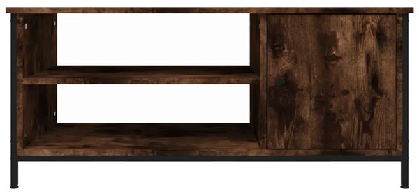 Füstös tölgy színű szerelt fa TV-szekrény 100 x 40 x 45 cm