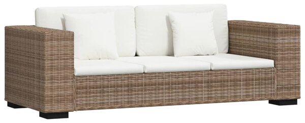 8 darabos háromszemélyes valódi rattan kanapé szett