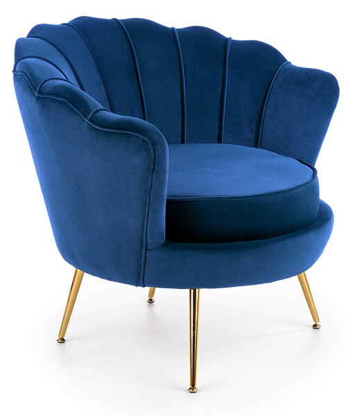 AMORINITO kagyló fotel - kék