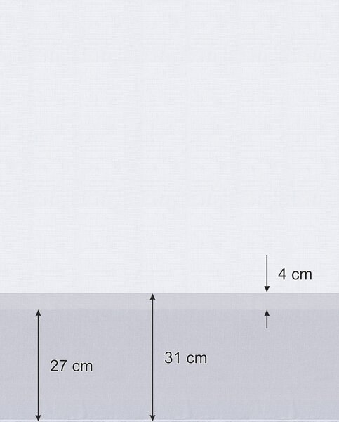 Fényáteresztő függöny wave hullámszalagos termék színe fehér szövet áttetsző