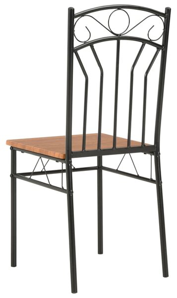 6 db barna MDF étkezőszék
