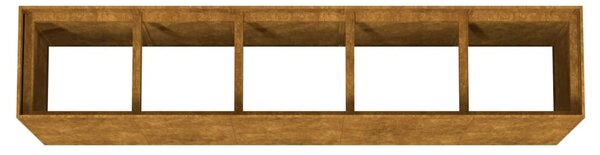Corten acél kerti magaságyás 200x40x80 cm