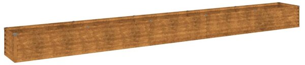 Corten acél kerti magaságyás 482 x 50 x 36 cm