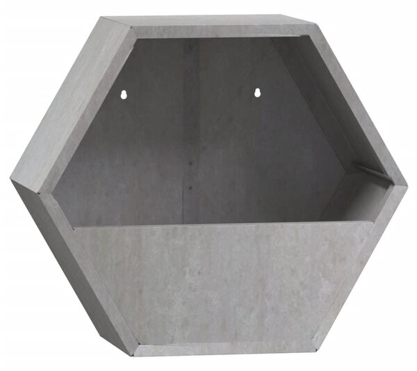 2 db rozsda színű corten acél fali növénytartó 30 x 10 x 25 cm