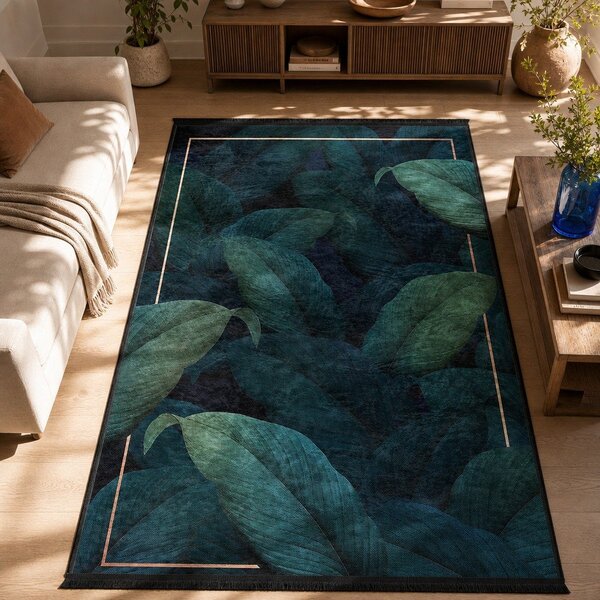 Petróleumkék mosható szőnyeg 160x230 cm Unique – Mila Home