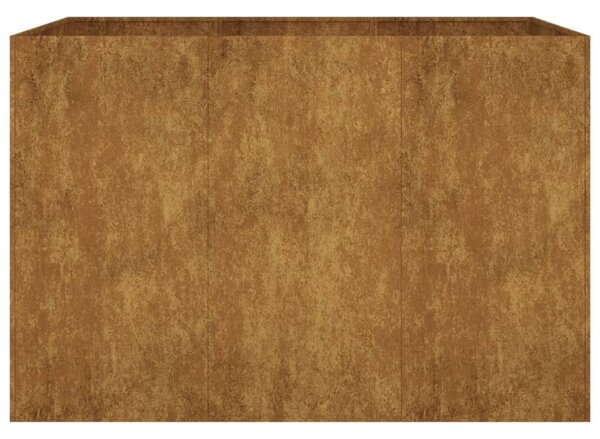 Corten acél kerti magaságyás 120x80x80 cm