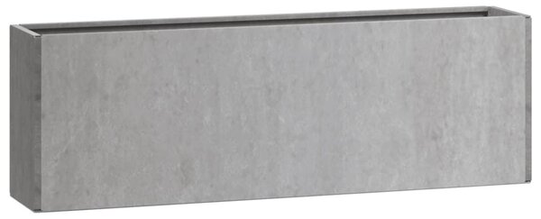 2 db rozsda színű corten acél fali növénytartó 53 x 10 x 17 cm