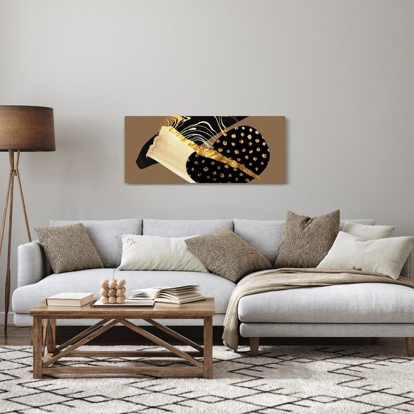 Kép - Absztrakció aranybarna N⁰1 (120x50 cm)