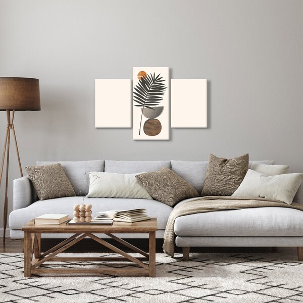 Kép - Absztrakció pálmalevéllel (90x60 cm)