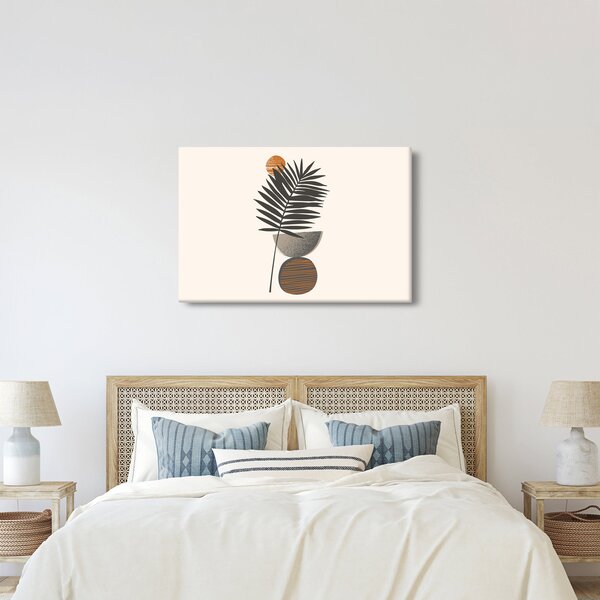 Kép - Absztrakció pálmalevéllel (90x60 cm)