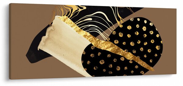 Kép - Absztrakció aranybarna N⁰1 (120x50 cm)
