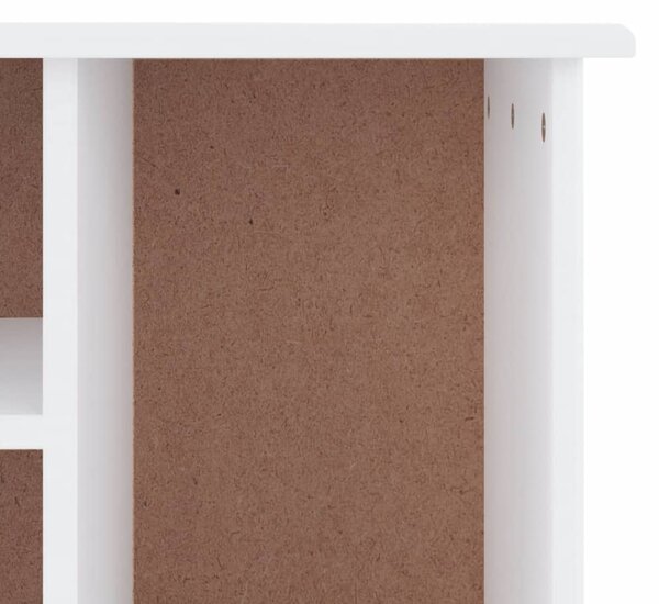 ALTA fehér tömör fenyőfa cipőszekrény 100x35x45 cm