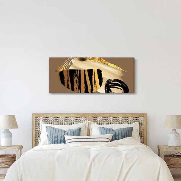 Kép - Absztrakció aranybarna N⁰2 (120x50 cm)