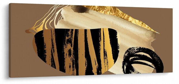 Kép - Absztrakció aranybarna N⁰2 (120x50 cm)