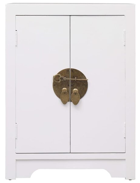 Fehér császárfa éjjeliszekrény 38 x 28 x 52 cm