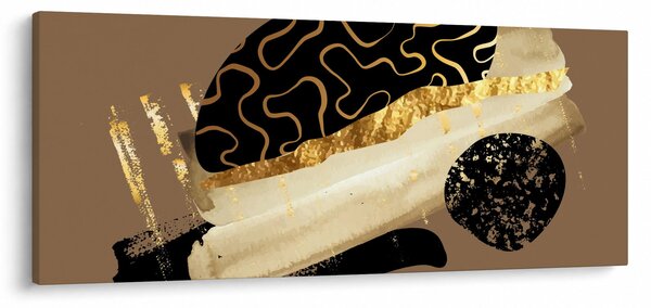 Kép - Absztrakció aranybarna N⁰3 (120x50 cm)