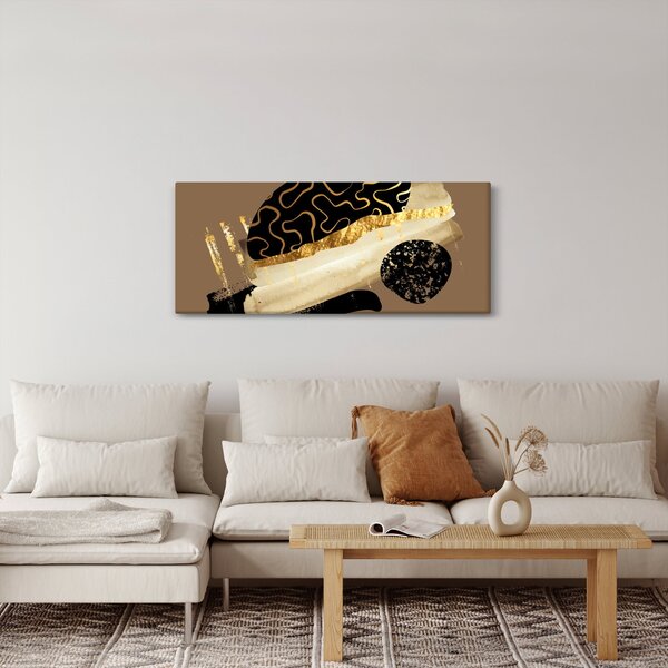 Kép - Absztrakció aranybarna N⁰3 (120x50 cm)