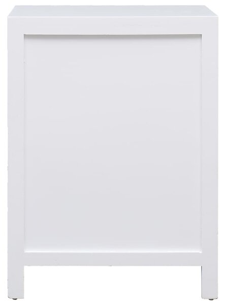 Fehér császárfa éjjeliszekrény 38 x 28 x 52 cm