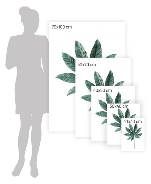 Leaf Emerald Green poszter