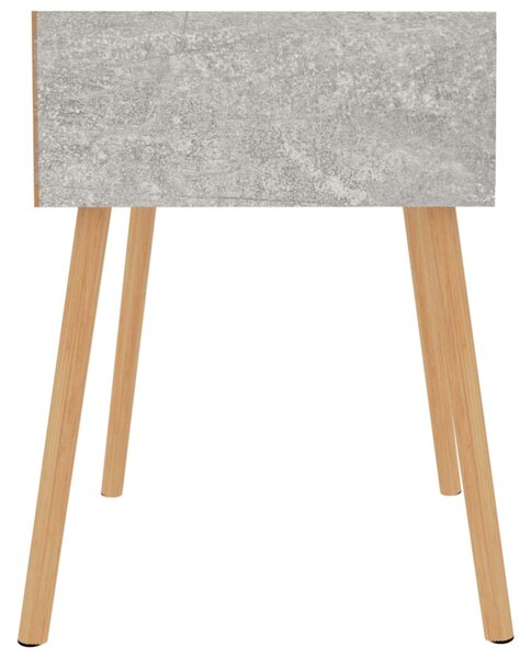 Betonszürke szerelt fa éjjeliszekrény 40 x 40 x 56 cm