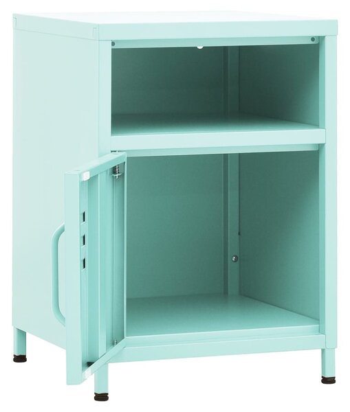 2 db menta acél éjjeliszekrény 35 x 35 x 51 cm