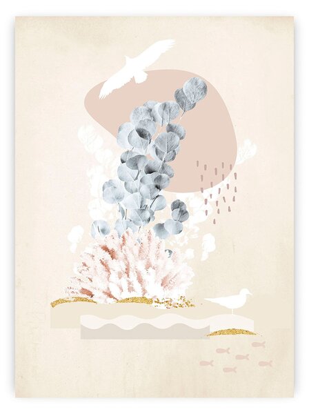 Beige Abstract I poszter