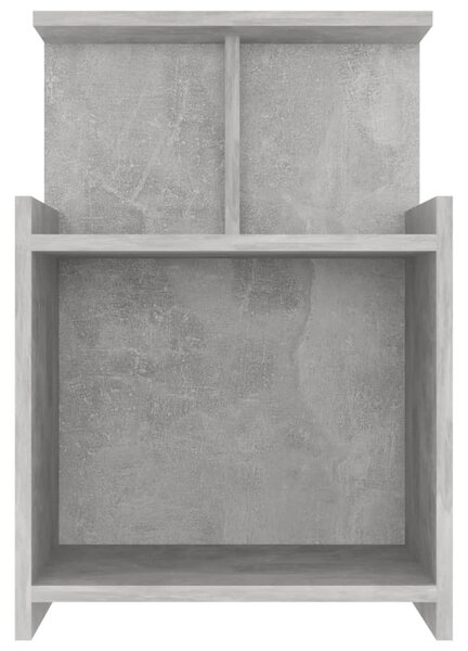 Betonszürke szerelt fa éjjeliszekrény 40 x 35 x 60 cm