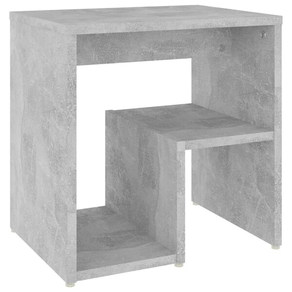 2 db betonszürke szerelt fa éjjeliszekrény 40 x 30 x 40 cm