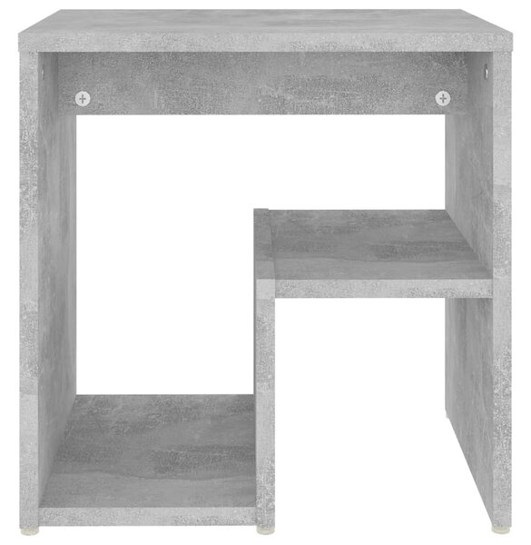 2 db betonszürke szerelt fa éjjeliszekrény 40 x 30 x 40 cm