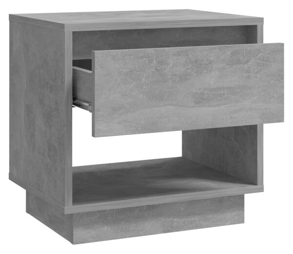Betonszürke szerelt fa éjjeliszekrény 45x34x44 cm