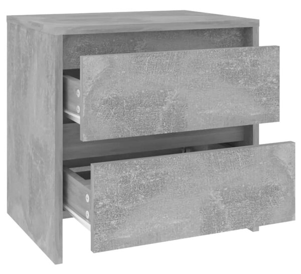 Betonszürke forgácslap éjjeliszekrény 45 x 34,5 x 44,5 cm