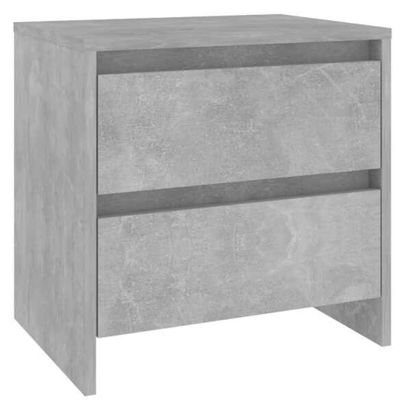 Betonszürke forgácslap éjjeliszekrény 45 x 34,5 x 44,5 cm
