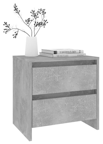 Betonszürke forgácslap éjjeliszekrény 45 x 34,5 x 44,5 cm