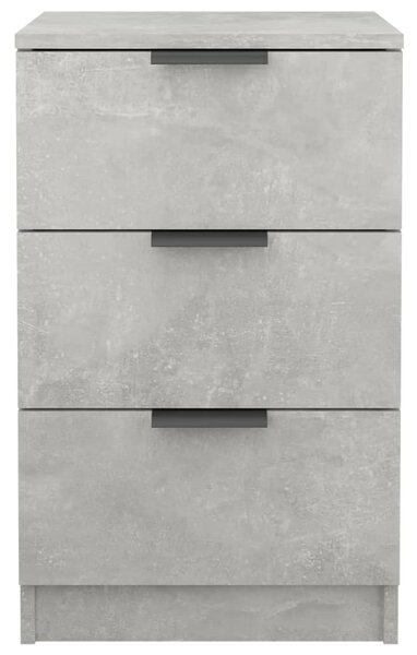 2 db betonszürke éjjeliszekrény 40 x 36 x 65 cm