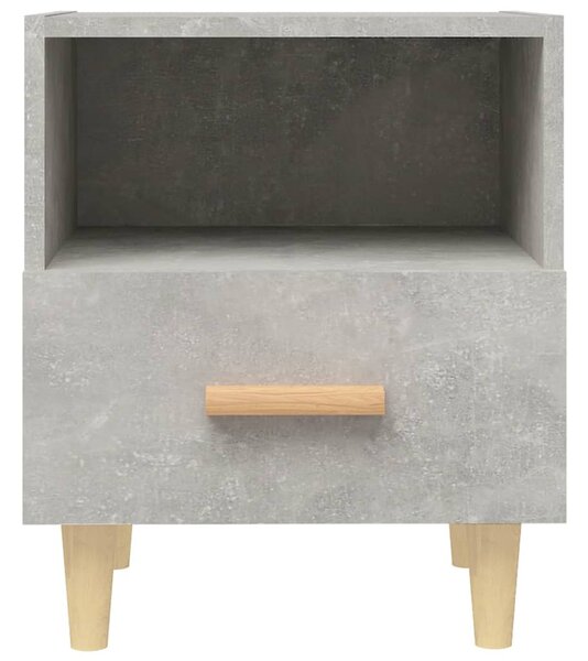 2 db betonszürke éjjeliszekrény 40x35x47 cm