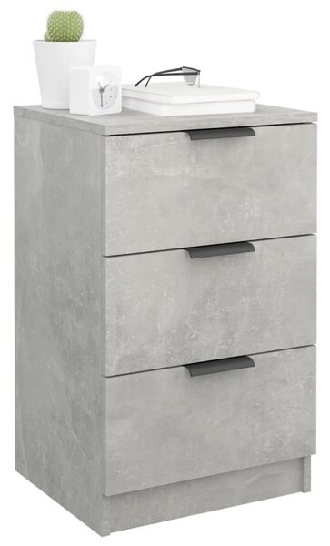 Betonszürke éjjeliszekrény 40 x 36 x 65 cm