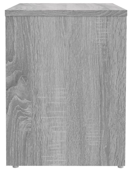 2 db szürke sonoma szerelt fa éjjeliszekrény 40 x 30 x 40 cm