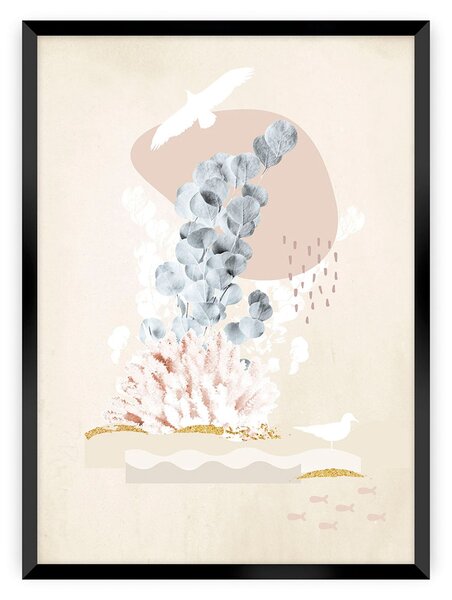 Beige Abstract I poszter