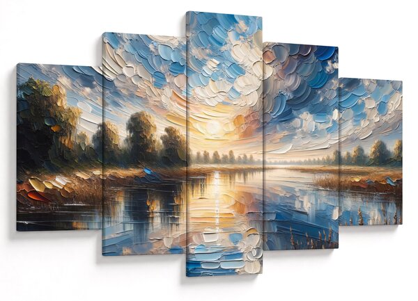 Kép - Napfestmény a víz felett (150x105 cm)