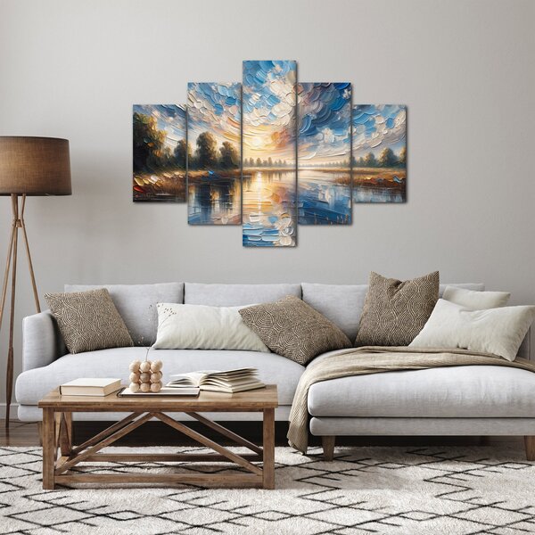 Kép - Napfestmény a víz felett (150x105 cm)