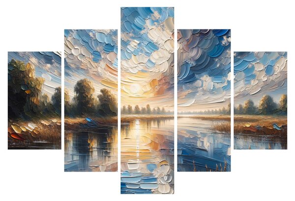 Kép - Napfestmény a víz felett (150x105 cm)
